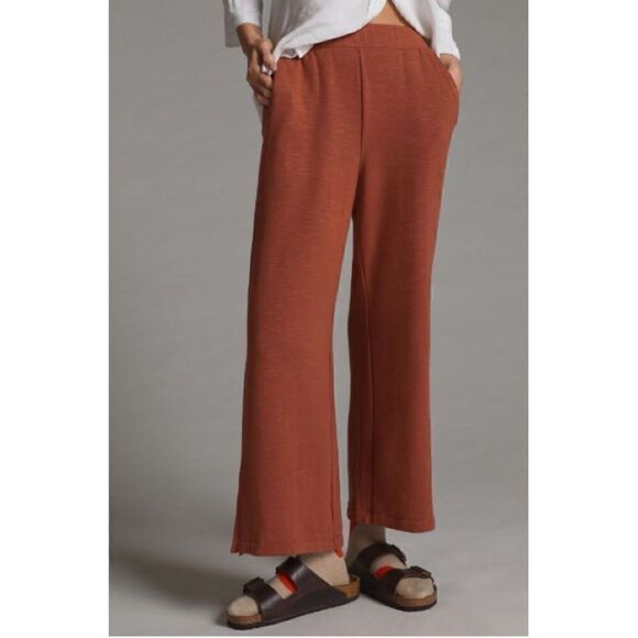NEW Anthropologie Daily Practice Wide-Leg Pull-On Split-Hem Lounge Pants Small - Picture 3 of 4